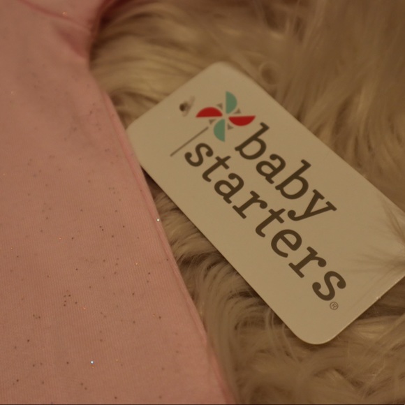 Baby starters heart glittery footie - Picture 2 of 4